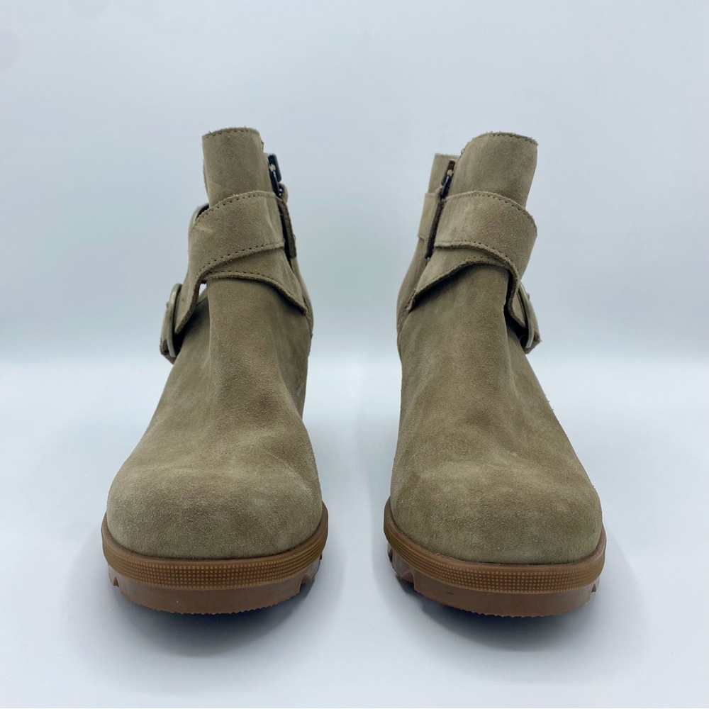 Sorel Khaki II Joan Of Arctic Wedge II Buckle Ankle Boot Size 7.5 - Picture 8 of 14